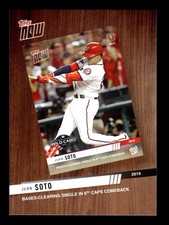 2020 Topps Series 2 Best of Topps Now Juan Soto #BTN-3 Washington Nationals