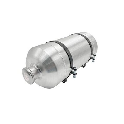 JSD 3.9 Gallons 8'' x 18'' Aluminum Vertical Gas Tank 1/4'' NPT Outlet For ATVs 