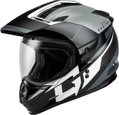 GMAX Fits GM-11 Decima Dual Sport Helmet With Sun-Blocker And Comfort Features