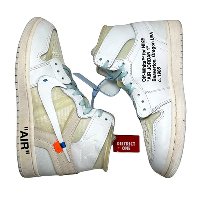 Off White x Air Jordan 1 Retro High OG Euro White 2018 - Size 8