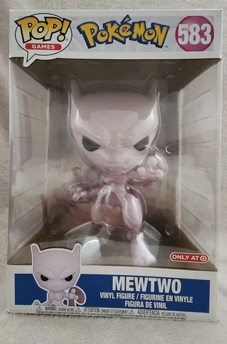 Funko Pop! Games 583 Pokemon Mewtwo Vinyl Figure Target Exclusive Jumbo NEW