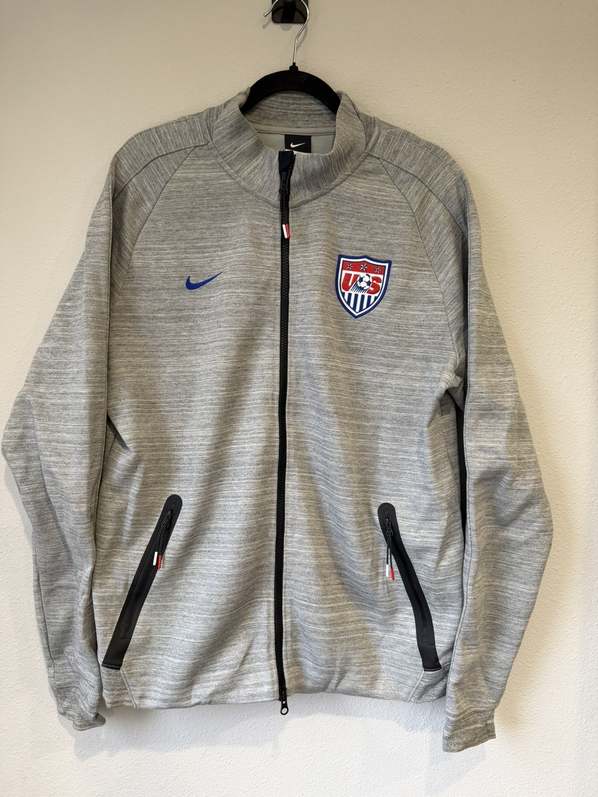 Nike N98 USMNT Team USA Soccer Tech Fleece Track Jacket Mens L 638599-001