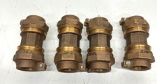 LOT OF 4 Lead Free Brass 1 in. PVC Pack Joint Union