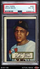 1952 Topps #261 Willie Mays Giants HOF PSA 4 (OC) - VG/EX