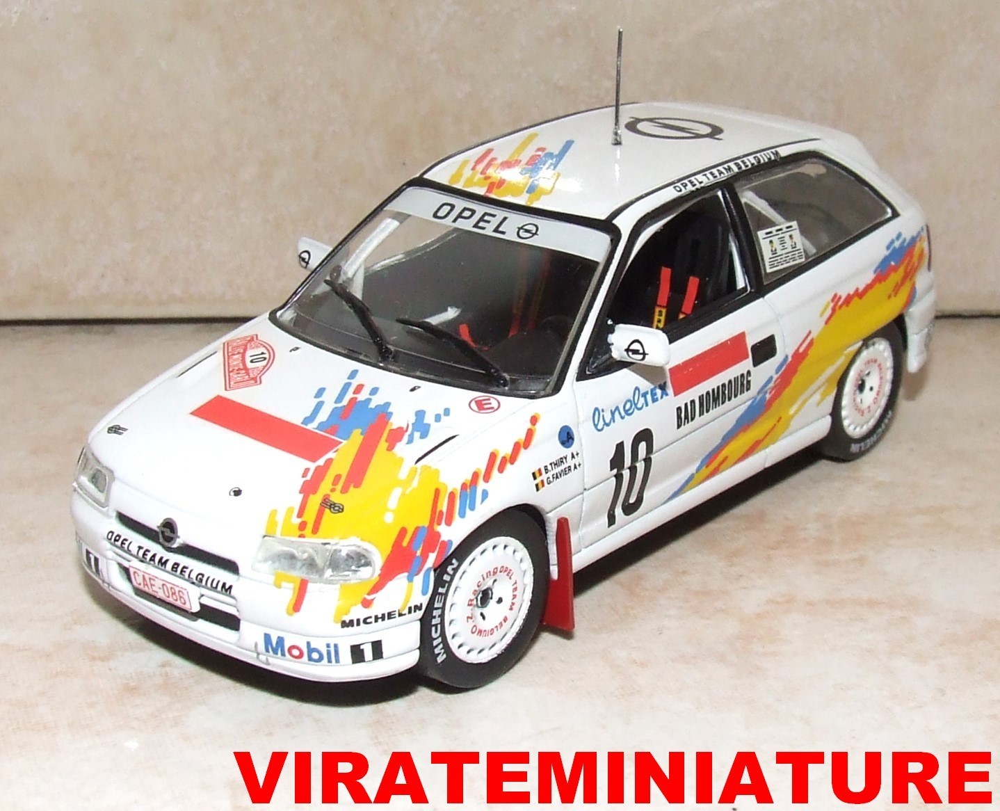 OPEL ASTRA GSI 16V 8° RALLYE MONTE CARLO 1993 BRUNO THIRY IXO ALTAYA AU 1/43