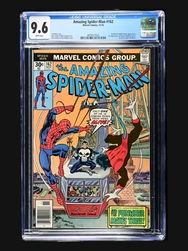 Amazing Spider-Man #162 Marvel 1976 CGC 9.6 WP / 1st App Jigsaw / Punisher App
