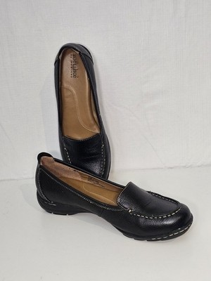 Softshoe by medicus Women's 7 Slip On Loafer Comfort Work Business Black Nw Blem