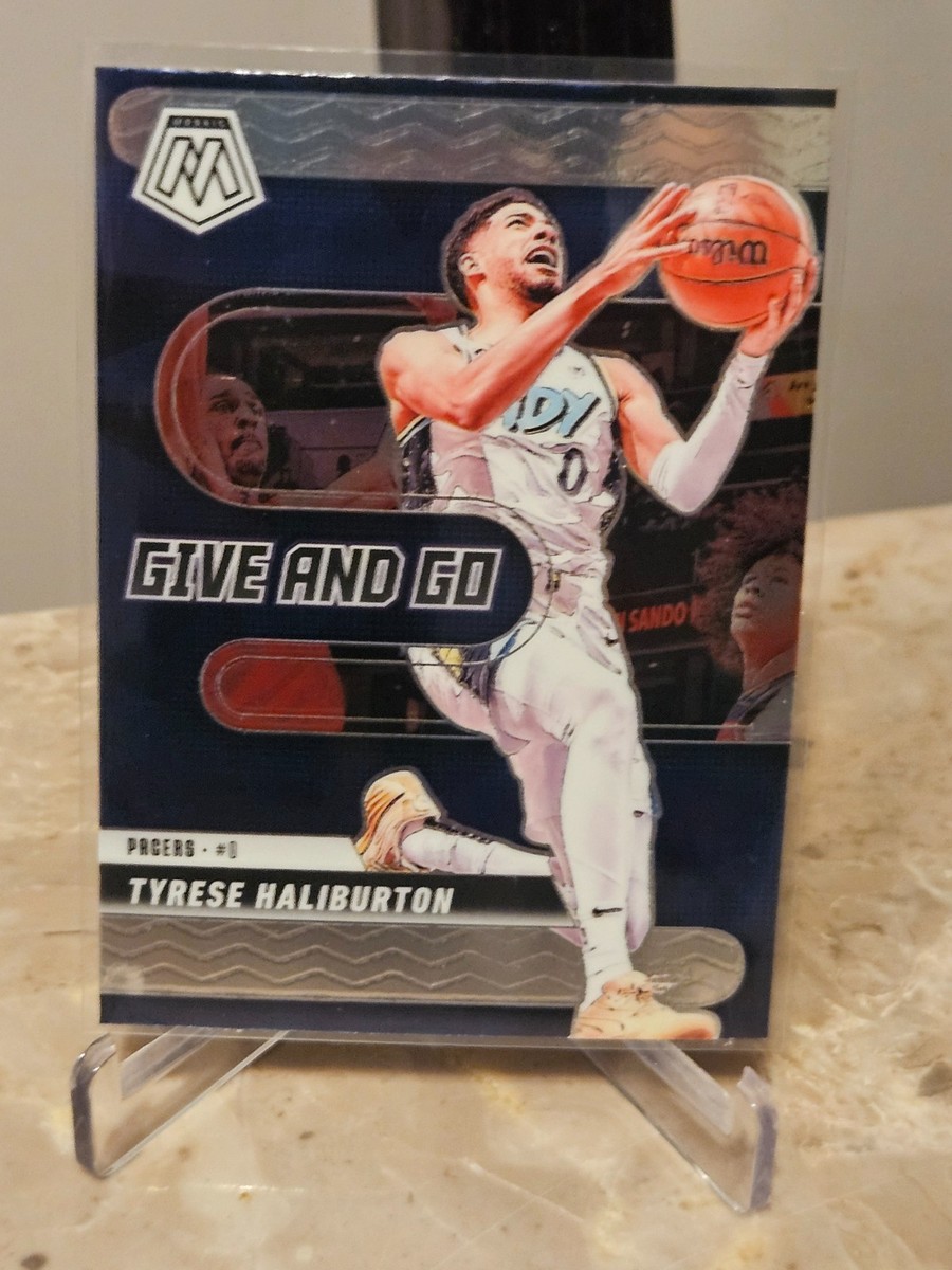 2024-25 Panini Mosaic Tyrese Haliburton #10 Give and Go Indiana