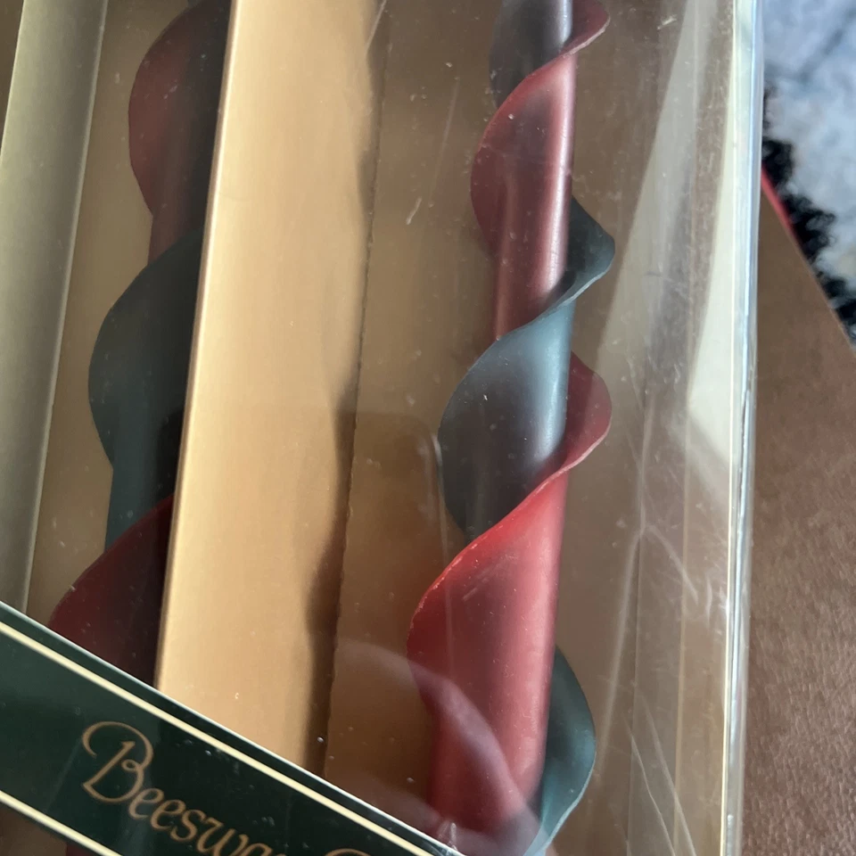 Beeswax Designs Candles 12" Swirled Taper In Box - Image 3 of 4