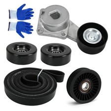 A Serpentine Belt Drive Kit Tensioner  Idler Pulley Fits for Ford 90K-38274