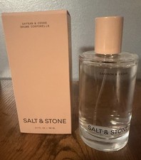 Salt  Stone Unisex Saffron  Cedar Hair  Body Mist 3.4 fl oz