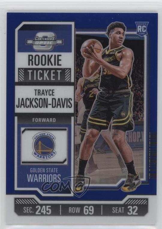2023 Contenders Optic Rookies Blue Prizm 90/99 Trayce Jackson-Davis #14 RC 0qw3