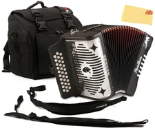 Hohner Panther Diatonic Accordion - Keys F/Bb/Eb w/ Road Kit