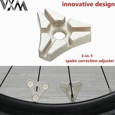 VXM 3-in-1 Bicycle Spoke Nipple Wrench 3.2 3.3 0.14 in MTB Wheel Rim Adjuster