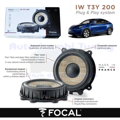 Haut-Parleurs Avant FOCAL Plug Et Play IW T3Y 200 150W Pour TESLA Model Y - Photo 1/4
