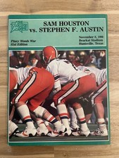 Nov. 8, 1986 Sam Houston State Bearkats v Stephen F Austin Football Game Program