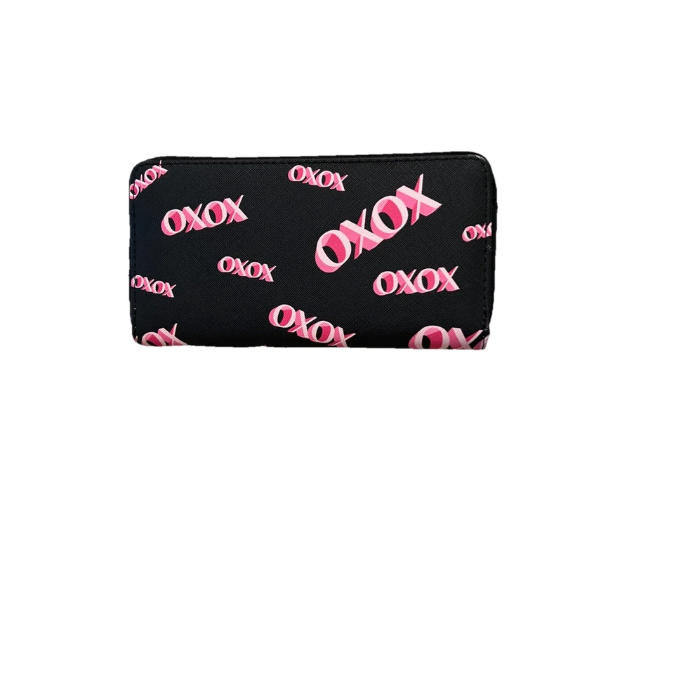 XOXO CARTERA TRANSPARENTE MUJER NEGRA CREMALLERA ÚNICA CON LOGO MULTICOLOR Foto 2 de 4