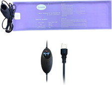 Smart Waterbed Heater with LED Digital Controller, 250W Waterbed Heating Pad for