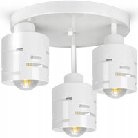 Luxolar Deckenleuchte 3-Flammig Weiß E27 Modern