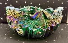 VTG L.E. Smith Iridescent Carnival Glass Bowl Comet In The Stars Pattern 1970's