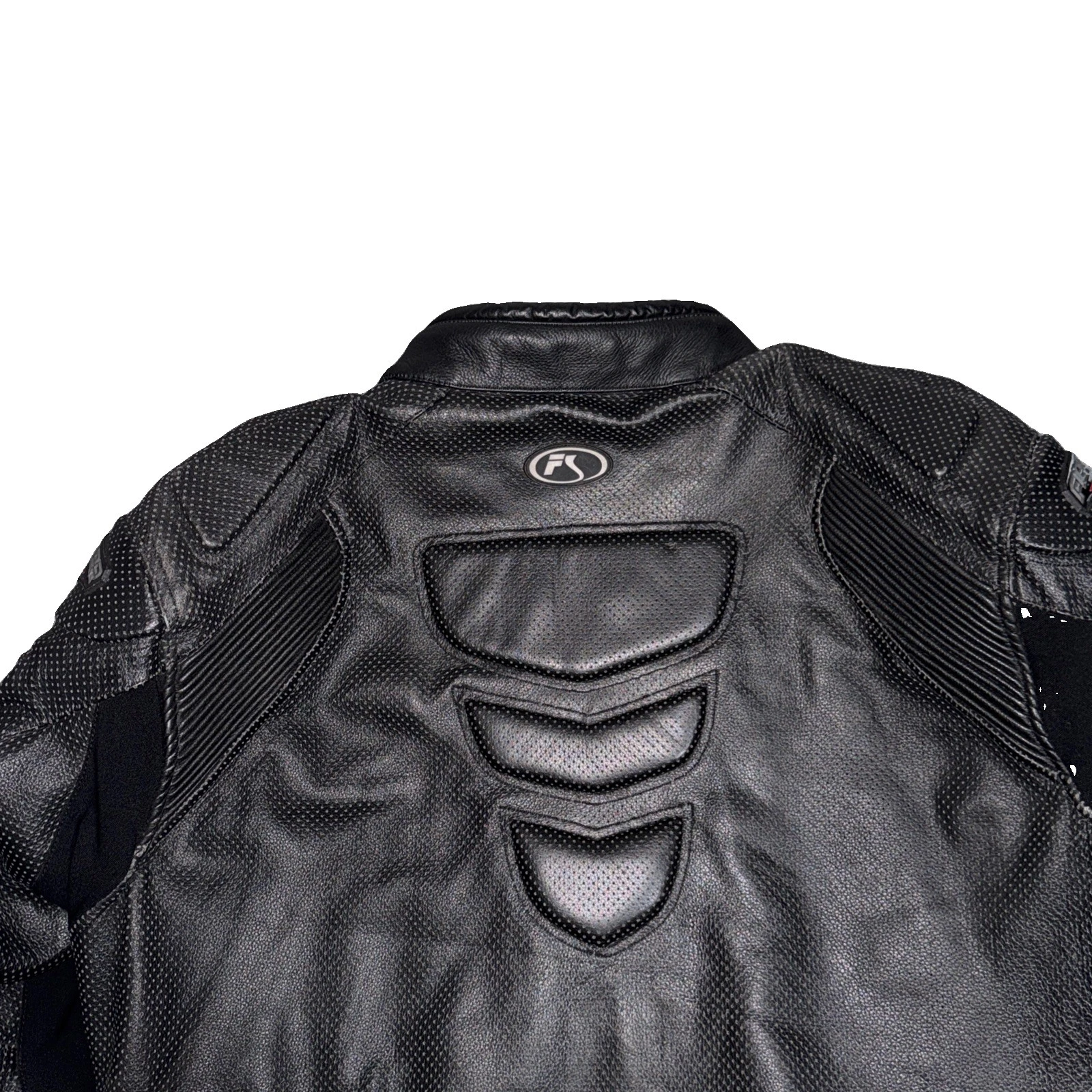 Fieldsheer Mens Perforated Leather Motorcycle Jacket Black Size 52 - product detail image 10