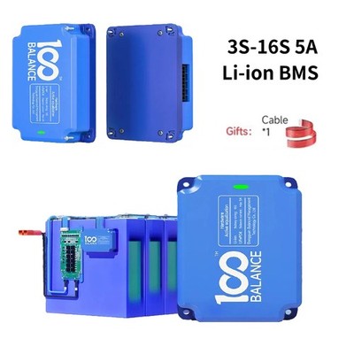 Smart BMS 3S-16S Li-ion LiFePo4 Battery 5A Active Auto Balancer Equalizer Board