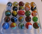 25 Vintage Peltier Marbles!!  Bloody, Clear Rainbos, and More! Pretty Colors!! — photo 5