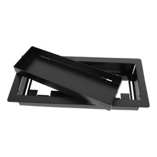 Floor Register 4x10 inch: Heavy-Duty Flush Mount Vent Cover with Tray for