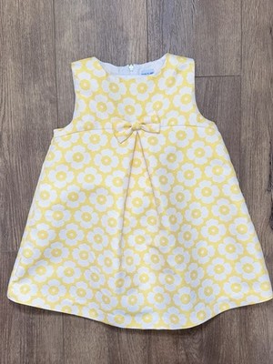 Vintage Luli And Me Yellow Sleeveless Dress Bow Size 4T