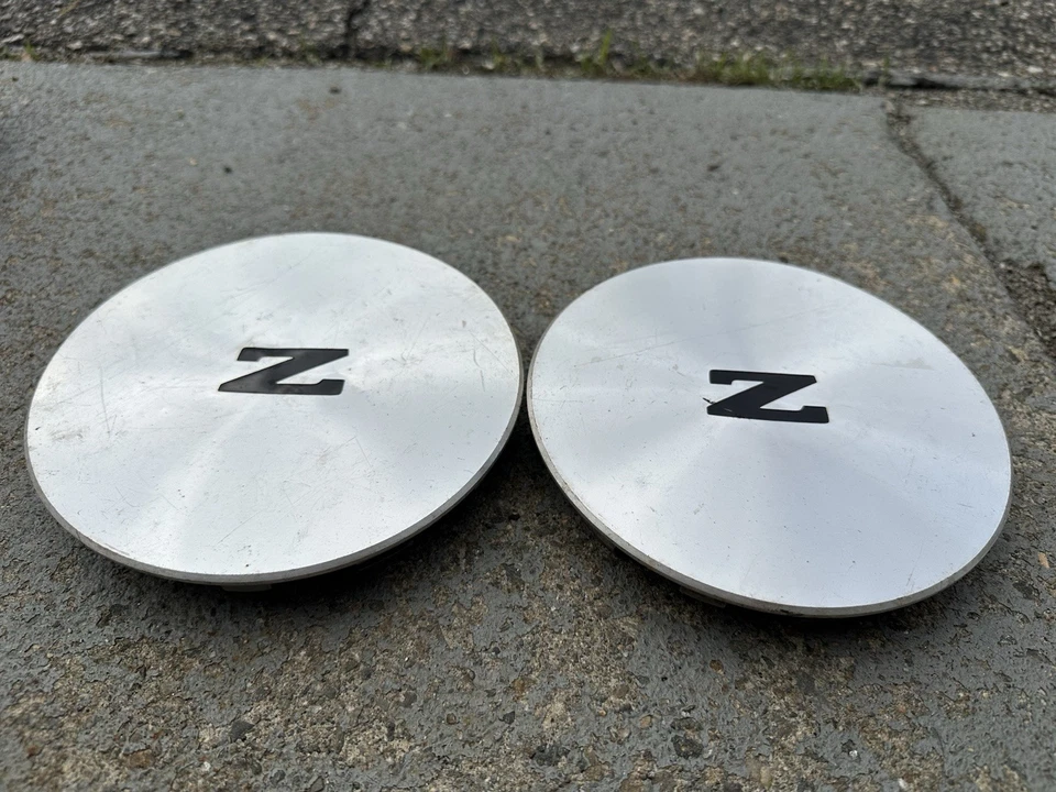 "2 tapacubos centrales de rueda mecanizados 84-89 Nissan 300ZX turbo 16"" 40317-21P00" Foto 2 de 4