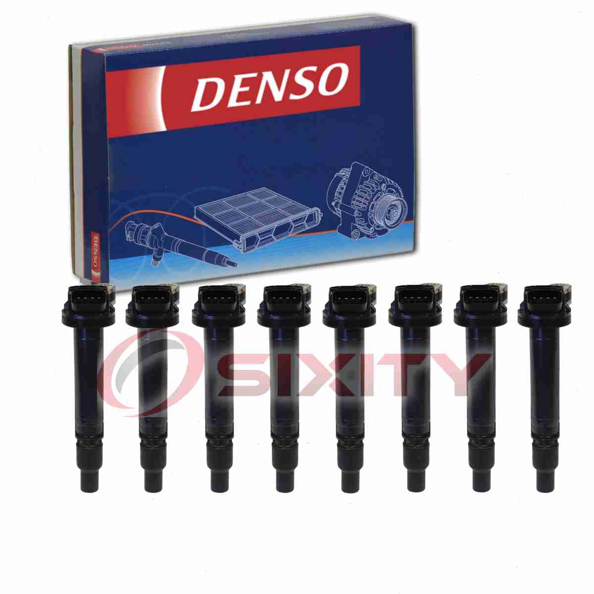 8 pc Denso Direct Ignition Coils for 2008-2019 Toyota Sequoia 4.6L 5.7L V8 pw