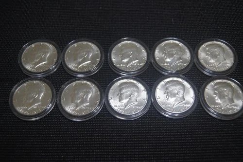 LOT OF ( 10 ) UNCIRCULATED 40% SILVER 1976 ( S ) KENNEDY HALF DOLLARS FAST SHIP