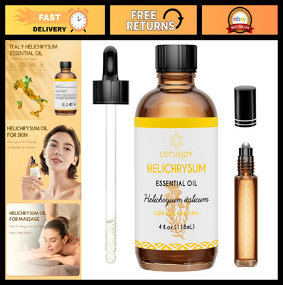 100% Pure Helichrysum Essential Oil - Natural Skin Healing, Aromatherapy Roll-On
