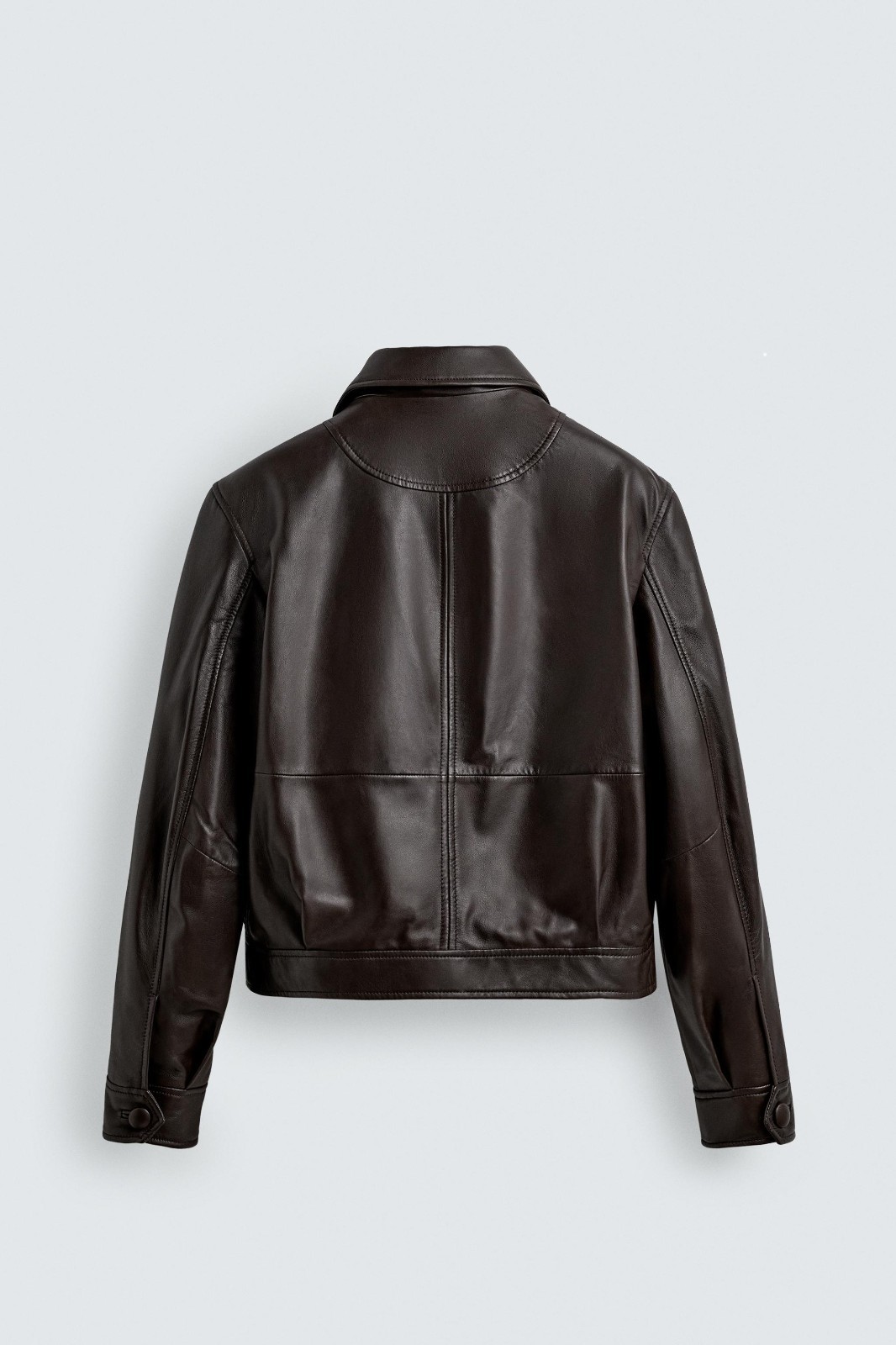 Harry Lambert Brown Polka Dot Leather Jacket | Zara x Disney|M- image 3