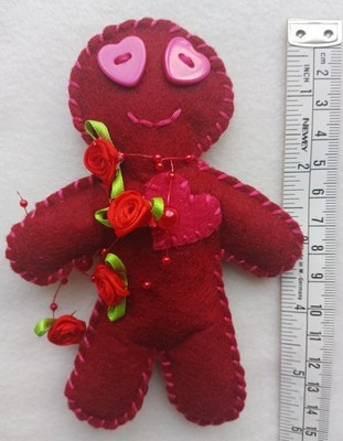 Valentinstag Liebe Poppet, dunkelrot, Rosenblätter, rote Rosen, Hexe/Geschenk/Heide