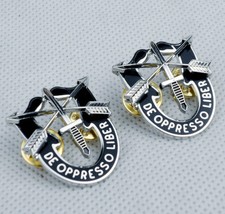 PAIR US Army Special Forces Beret Cap Badge De Oppresso Liber Badge Pin