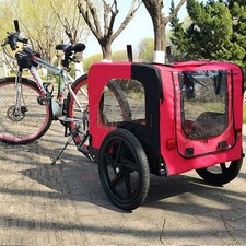 Dog Bicycle Trailer Bike Carrier Cat Stroller Jogging Wagon Small Large Dogs