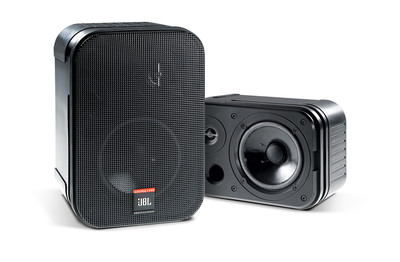 Paar schwarze JBL Control 1 Pro Zwei-Wege Professionelle Kompaktlautsprecher