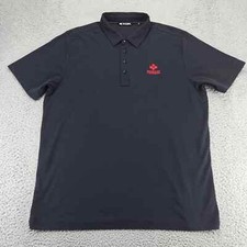 Travis Mathew Shirt Mens XXL Black Short Sleeve Golf Lightweight Outdoors Polo