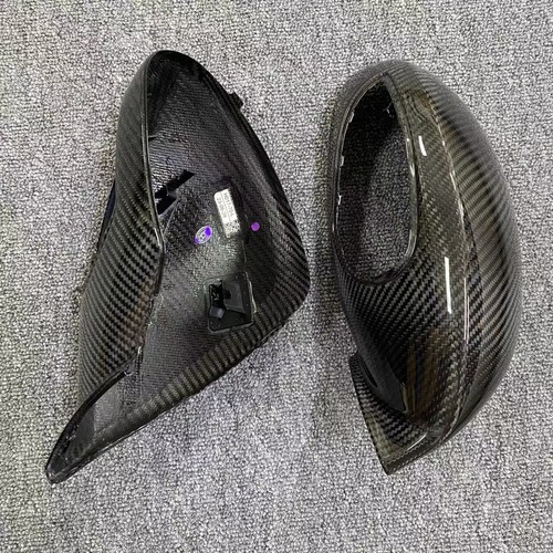 Real 3K Carbon Fiber M4 Style Mirror Cover Caps For BMW F32 F33 F36 4-Series 2014-2017 - Gloss Finish, Left & Right