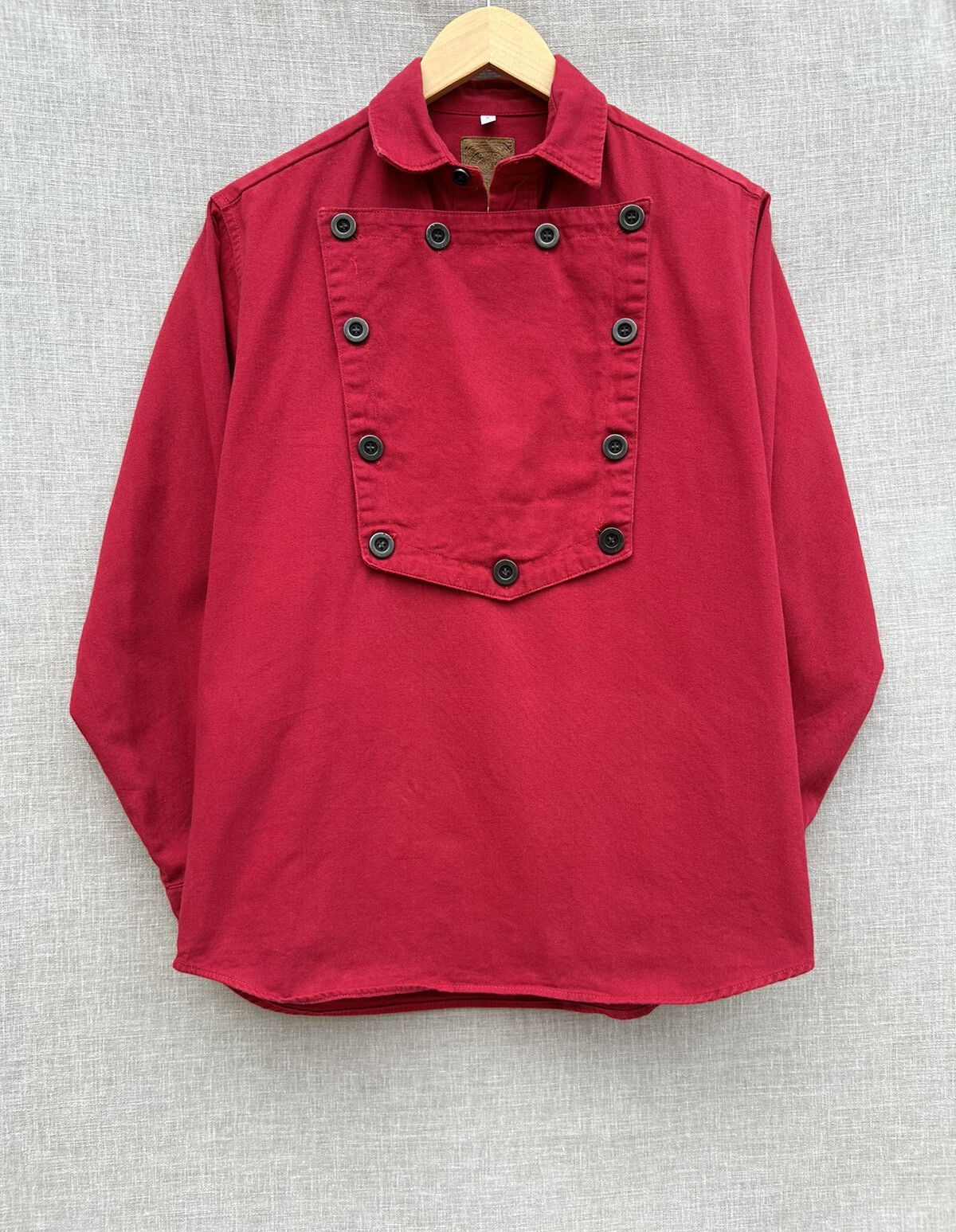 Wah Maker Size S True West Bib Shirt Red Long Sleeve Western Collared