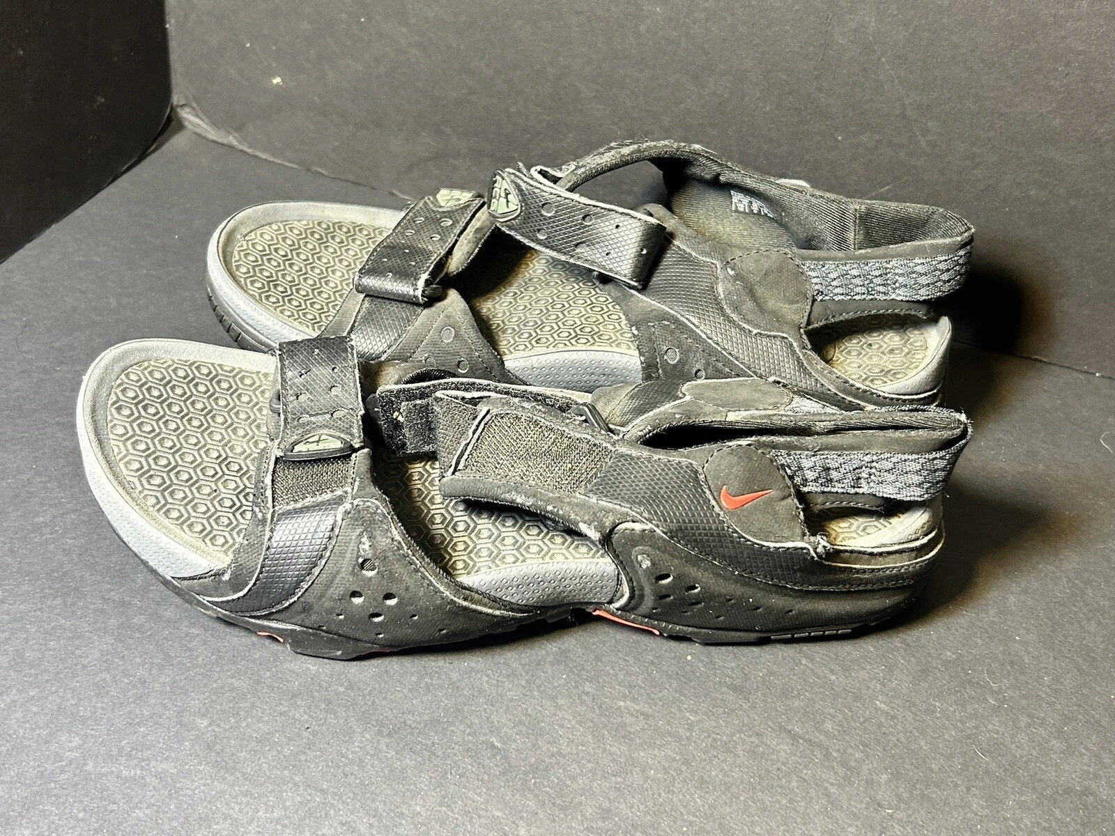 Sandali Nike ACG vintage taglia 10 neri regolabili comodi