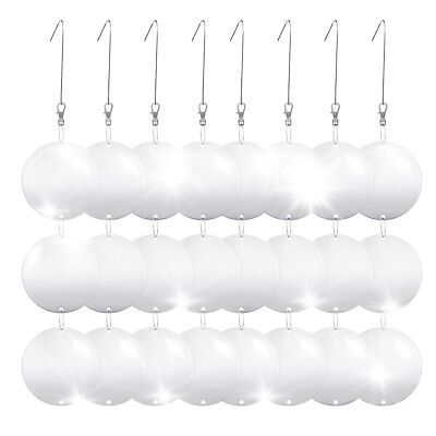 Reflective Bird Scare Discs Set, 24PCS Large Double-Sided Bird Deterrents for...