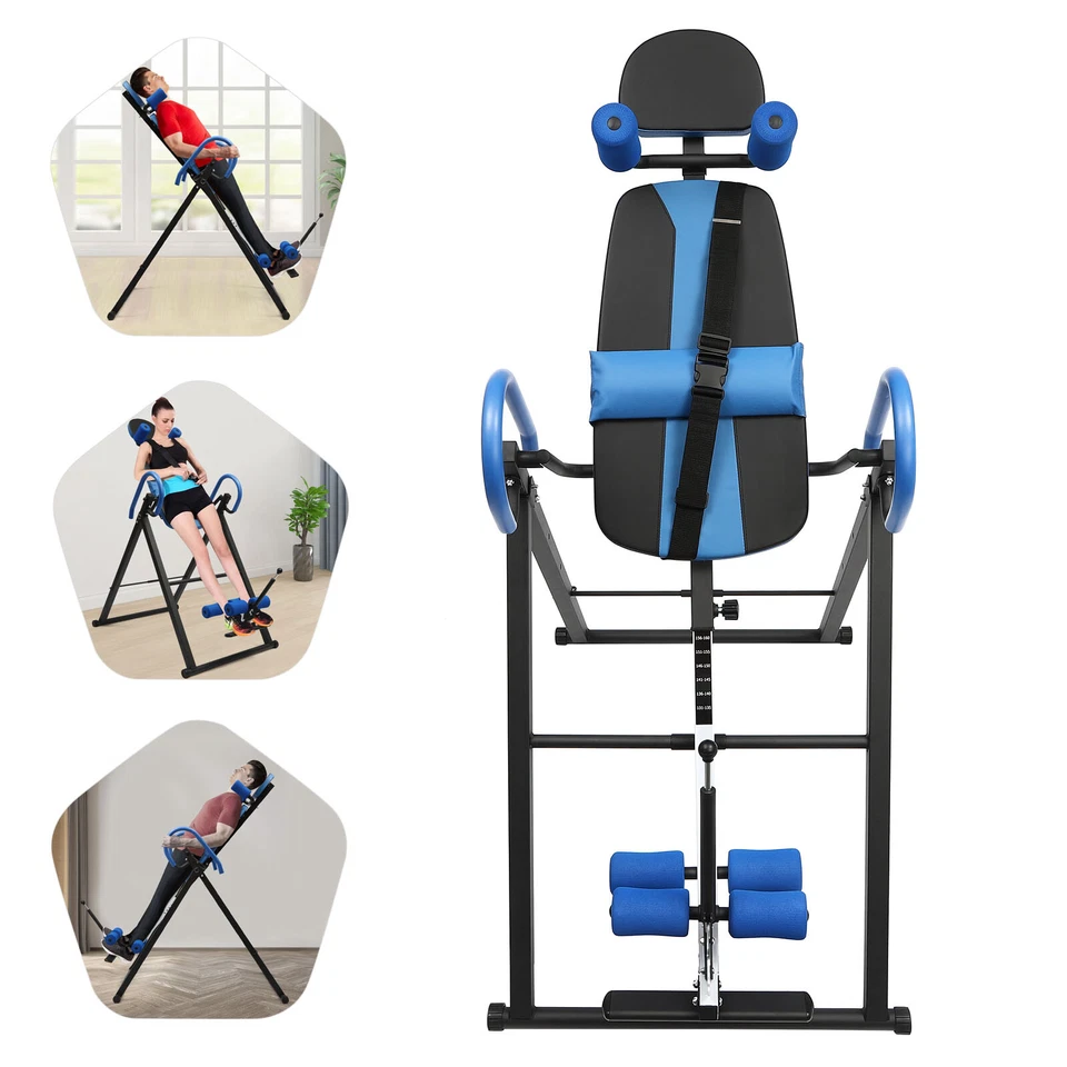 Therapy Pad Back Pain Relief Fitness Inversion Table Teeter Stretcher Machine US - Image 4 of 4
