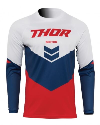 Camiseta deportiva del sector Thor para hombre talla 4XL ROJA/AZUL para motocross todoterreno MX - Imagen 1 de 2