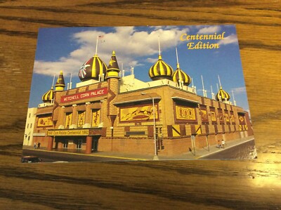1992 CORN PALACE CENTENNIAL Mitchell, South Dakota Postcard Rushmore Photo