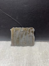 1776 United States Bicentennial Vintage Cutout Retro Belt Buckle