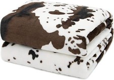 Cute Cow Print Blanket for Kids Cozy 40x50INCH 100 x130 cm , Blackcowthrow