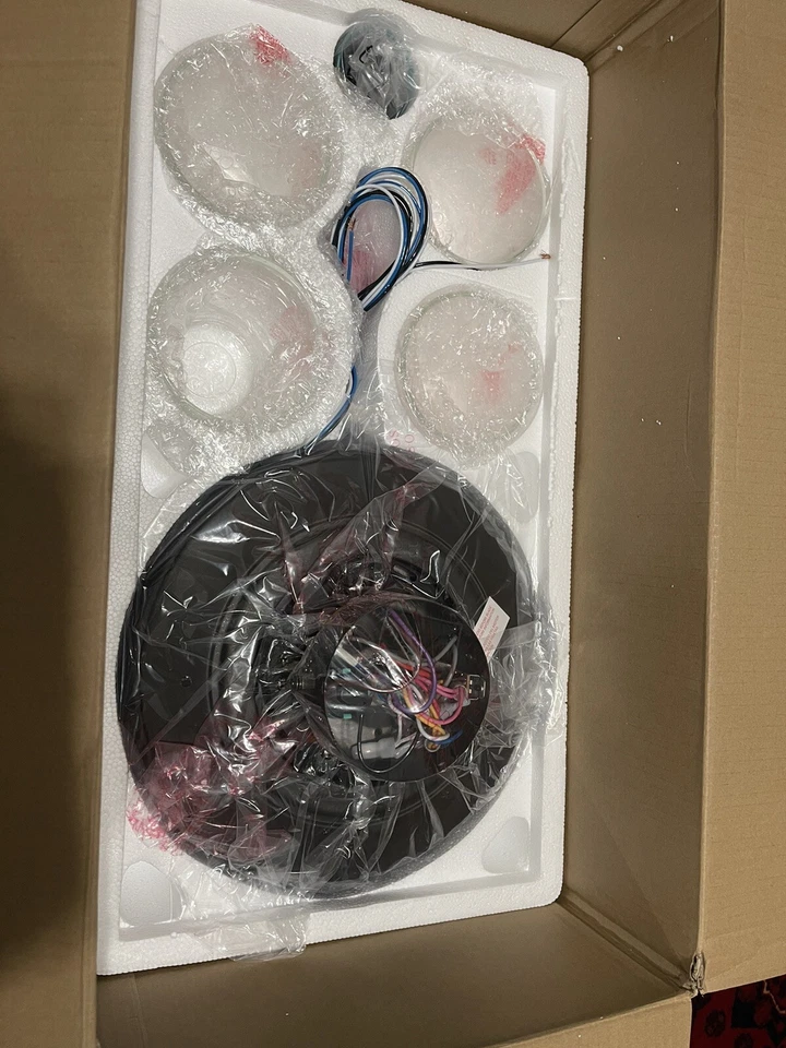 Craftmade 52" Pro Plus 104 Expresso Walnut Blades Indoor Fan Glass Led Light Kit - Image 4 of 4