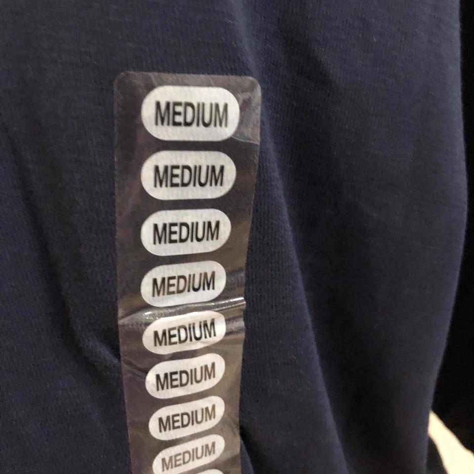 Nuevo con etiquetas Polo de golf Greg Norman azul marino para hombre Play Dry Pima-Tech talla mediana tiburón Foto 2 de 4